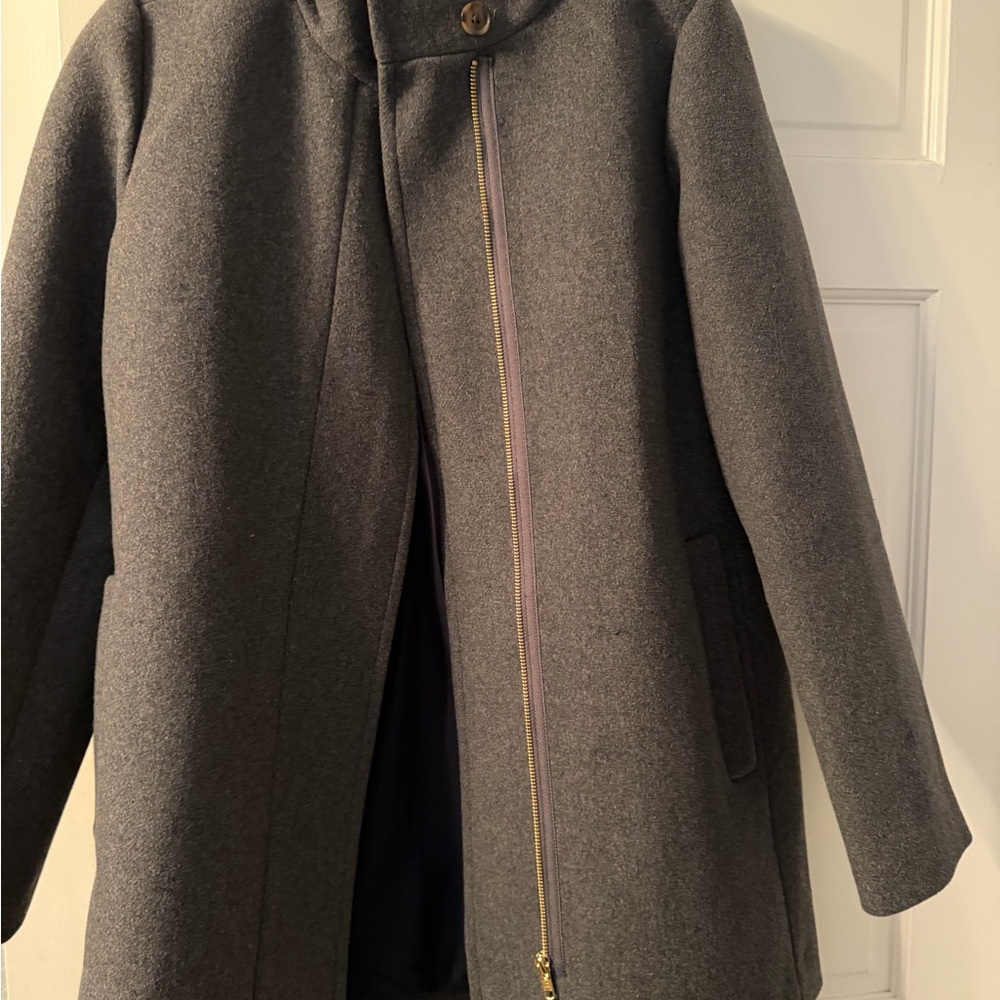 J. Crew Charcoal Trench Coat